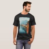Oostenrijk Travel Art Vintage T-shirt (Voorkant volledig)