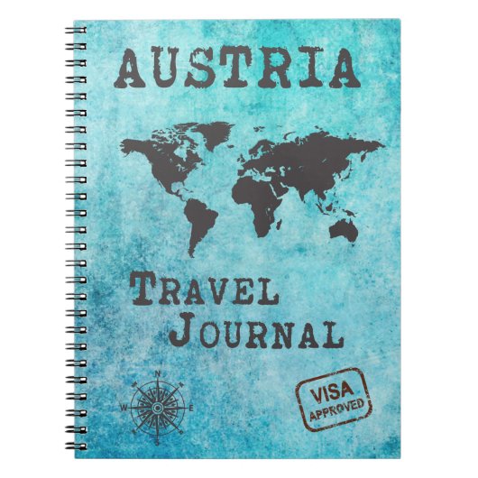 Oostenrijk Travel Journal Vacking Planner Notitieboek (Voorkant)
