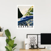  Oostenrijk Treinreis Poster | Retro Alpine (Thuiskantoor)