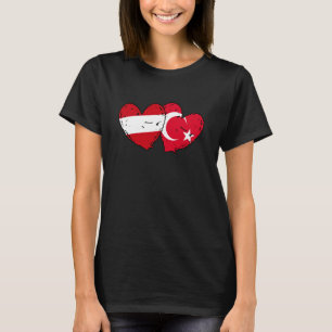 Oostenrijk Turkije Hart Vlag Türkiye Oostenrijks T T-shirt