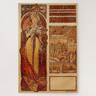 Oostenrijk van Alphonse Mucha Legpuzzel