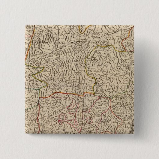 Oostenrijk Vierkante Button 5,1 Cm (Voorkant)