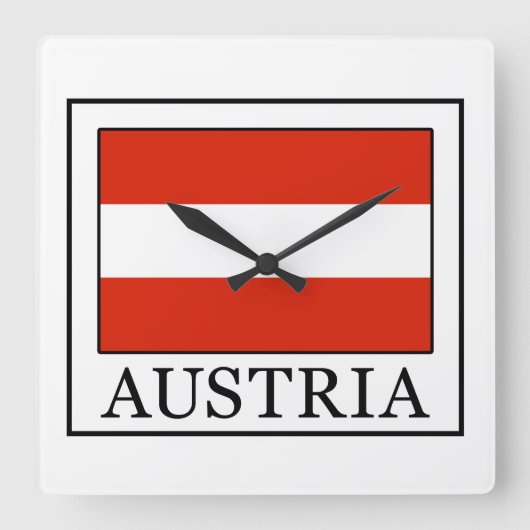 Oostenrijk Vierkante Klok (Voorkant)