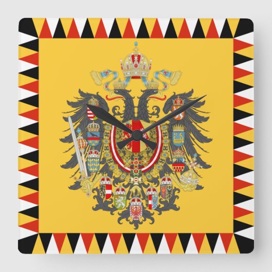 Oostenrijk Vierkante Klok (Voorkant)