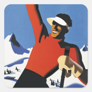 Oostenrijk Vierkante Sticker