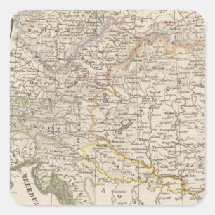 Oostenrijk Vierkante Sticker