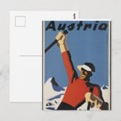 Oostenrijk vintage posters briefkaart (Voorkant / Achterkant)