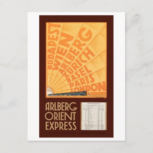 Oostenrijk Vintage Reisposter Gerestaureerd Briefkaart (Voorkant)
