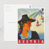 Oostenrijk Vintage Travel Briefkaart (Voorkant / Achterkant)