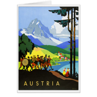 Oostenrijk Vintage Travel Poster
