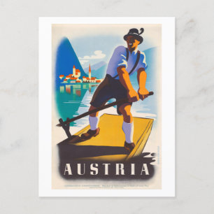 Oostenrijk Vintage Travel Poster 1935 Briefkaart