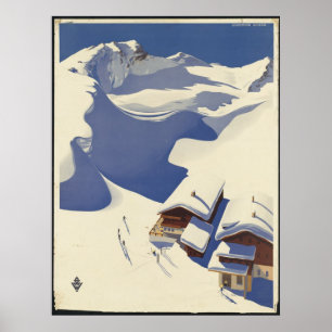Oostenrijk Vintage Travel Poster en Retro Prints