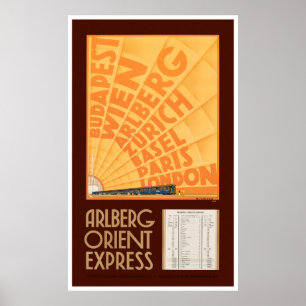 Oostenrijk Vintage Travel Poster teruggezet