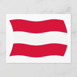 Oostenrijk Vlag Ansichtkaart Briefkaart