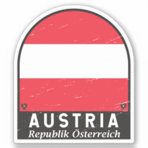 Oostenrijk vlag Embleem  Sticker