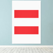 Oostenrijk-vlag Emblem Canvas Afdruk (Insitu (Houten vloer))