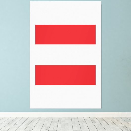 Oostenrijk-vlag Emblem Canvas Afdruk (Insitu (Houten vloer))