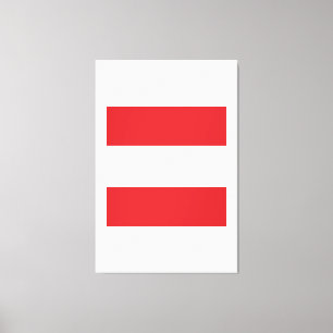 Oostenrijk-vlag Emblem Canvas Afdruk