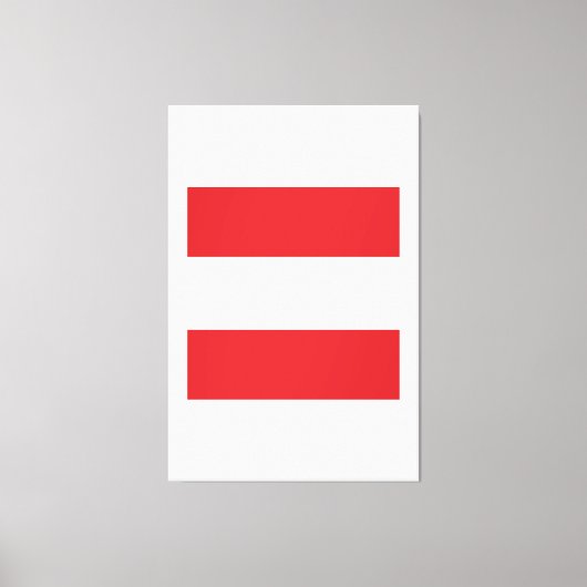 Oostenrijk-vlag Emblem Canvas Afdruk (Voorkant)