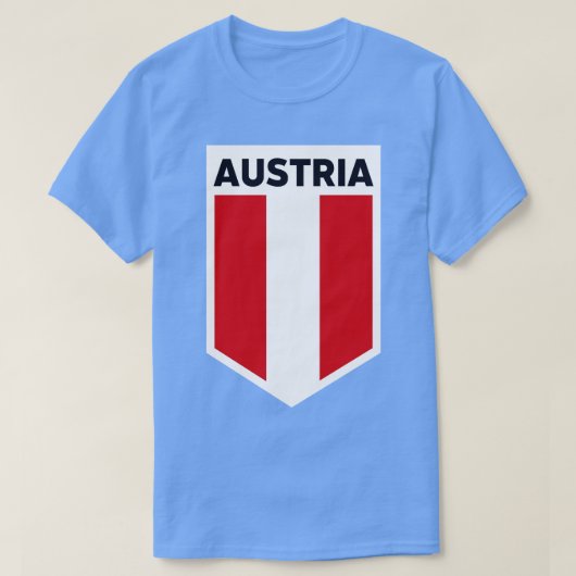 Oostenrijk-vlag Emblem T-shirt (Design voorkant)