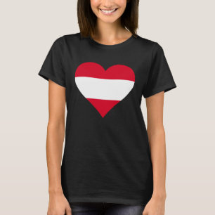 Oostenrijk Vlag Hart Oostenrijk Geschenken Liefde  T-shirt