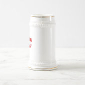 Oostenrijk vlag kaart bierpul (Center)