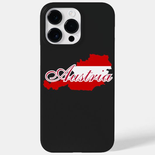 Oostenrijk vlag kaart Case-Mate iPhone case (Achterkant)