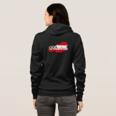 Oostenrijk vlag kaart hoodie (Achterkant volledig)