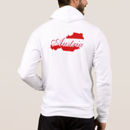 Oostenrijk vlag kaart hoodie