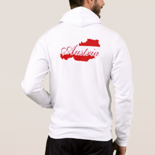 Oostenrijk vlag kaart hoodie