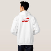 Oostenrijk vlag kaart hoodie (Achterkant volledig)