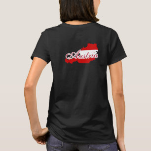 Oostenrijk vlag kaart t-shirt