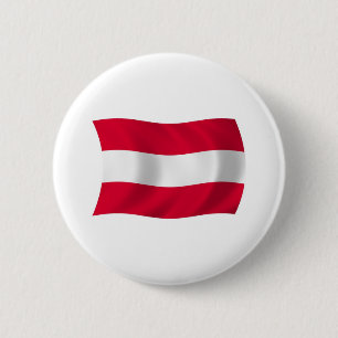 Oostenrijk Vlag Knop Ronde Button 5,7 Cm