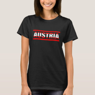 Oostenrijk Vlag Lettering Het zit in mijn DNA voo T-shirt