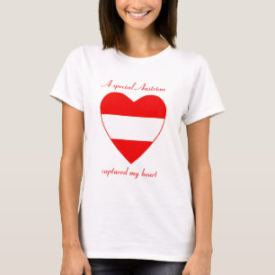 Oostenrijk Vlag Liefje T-shirt