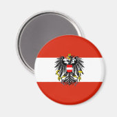 Oostenrijk Vlag Magneet (Voorkant / Achterkant)
