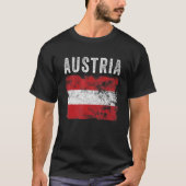 Oostenrijk Vlag Mannen vrouwen Kinder Oostenrijk T-shirt (Voorkant)
