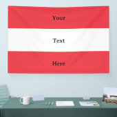 Oostenrijk Vlag met aangepaste tekst Spandoek (Beurs)