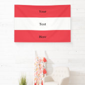 Oostenrijk Vlag met aangepaste tekst Spandoek (Insitu)
