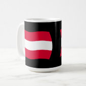 Oostenrijk Vlag Mok (Voorkant links)