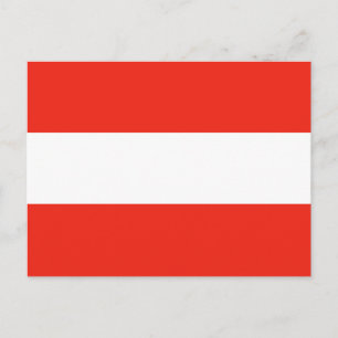 Oostenrijk - Vlag/Oostenrijk - Vlaggen Briefkaart