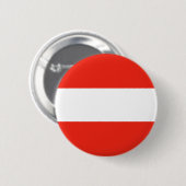 Oostenrijk - Vlag/Österreich - Flagge Ronde Button 5,7 Cm (Voorkant /achterkant)