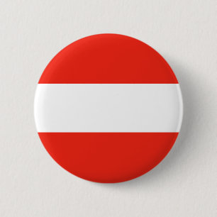 Oostenrijk - Vlag/Österreich - Flagge Ronde Button 5,7 Cm