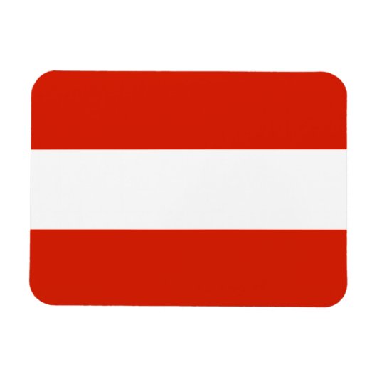 Oostenrijk Vlag Premium Magnet Magneet (Horizontaal)