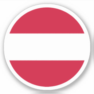 Oostenrijk Vlag Ronde Sticker