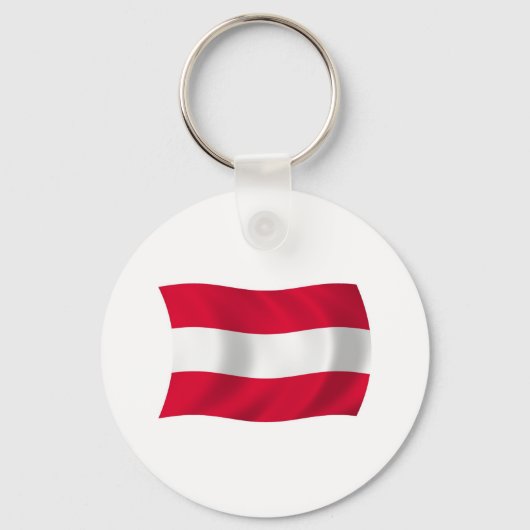 Oostenrijk Vlag Sleutelhanger (Voorkant)