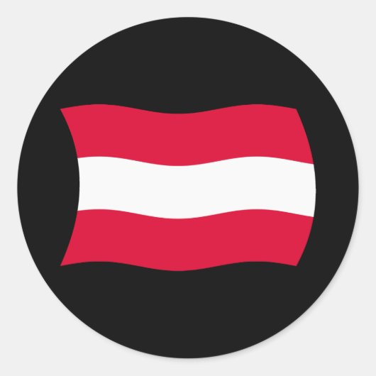 Oostenrijk Vlag Sticker (Voorkant)