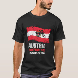 Oostenrijk Vlag T Shirt Onafhankelijkheid van Oost
