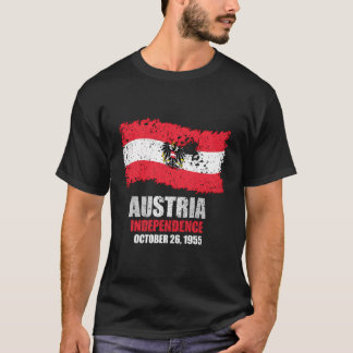 Oostenrijk Vlag T Shirt Onafhankelijkheid van Oost
