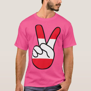 Oostenrijk Vlag V Teken T-shirt